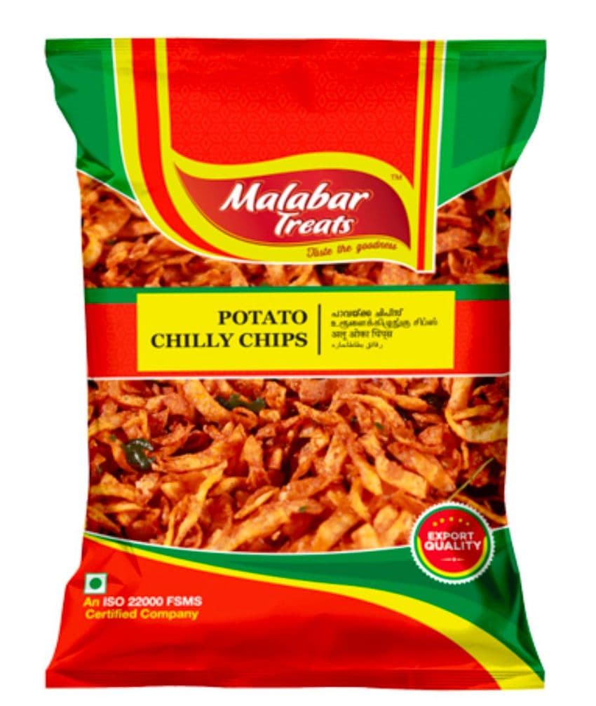 Malabar Treats Potato Chilli Chips 200g