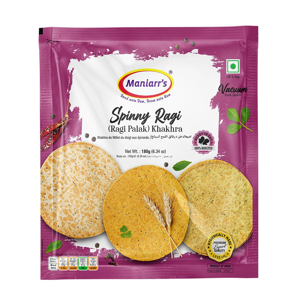 Maniarr's S Ragi Khakhra 180g