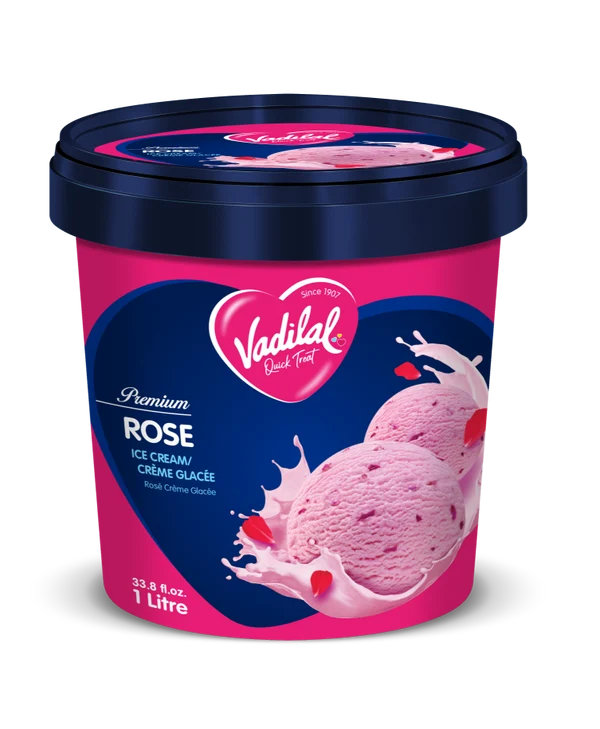 Vadilal Rose Icecream 1l