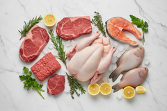 Chicken, Meat & Fish