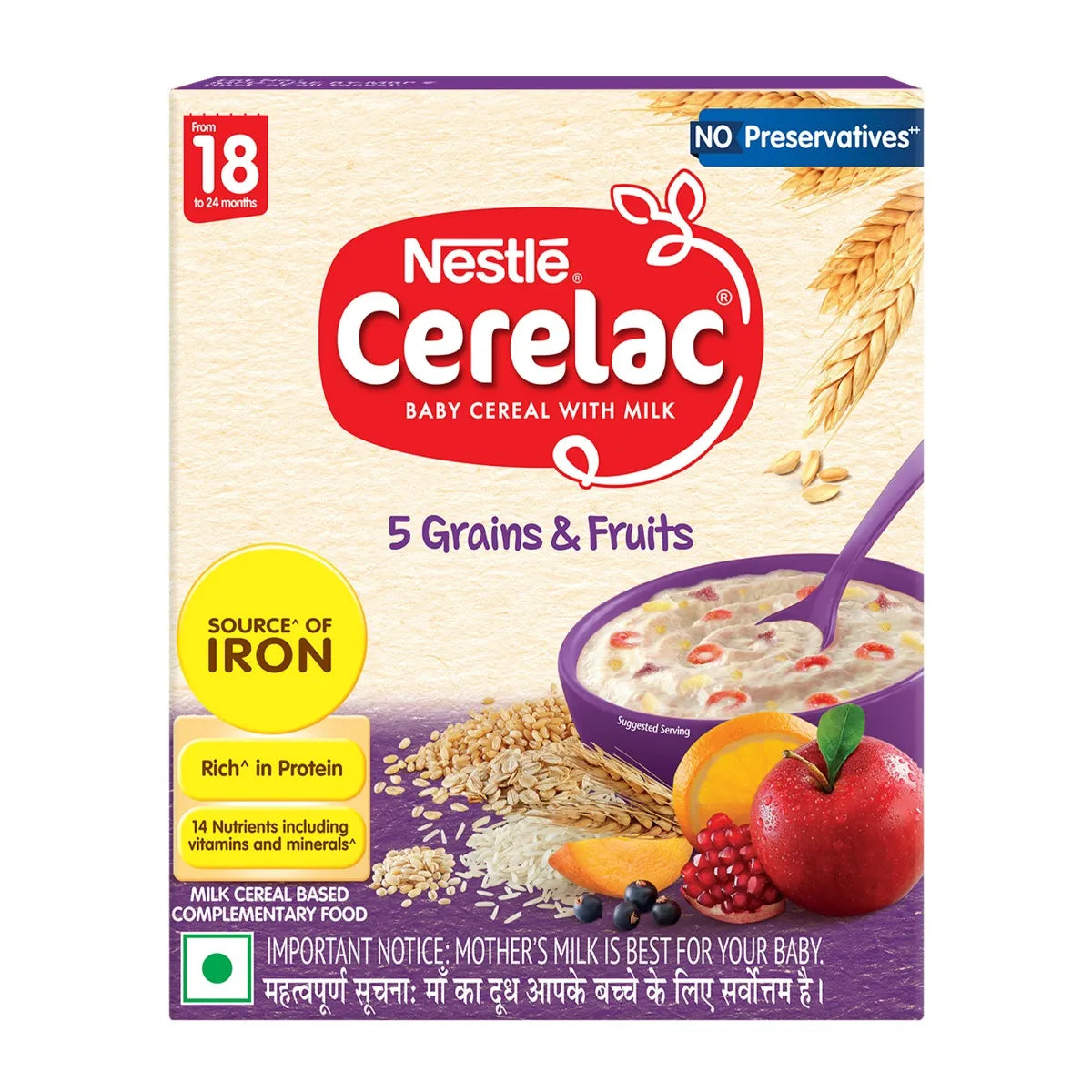 Cerelac 5 Grains & Fruits 300g