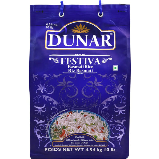 Dunar Festiv Basmati Rice 10lb