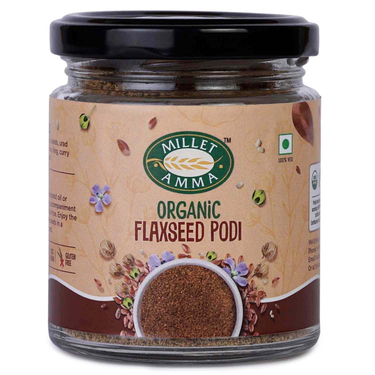 Flax Seeds Podi 12oz
