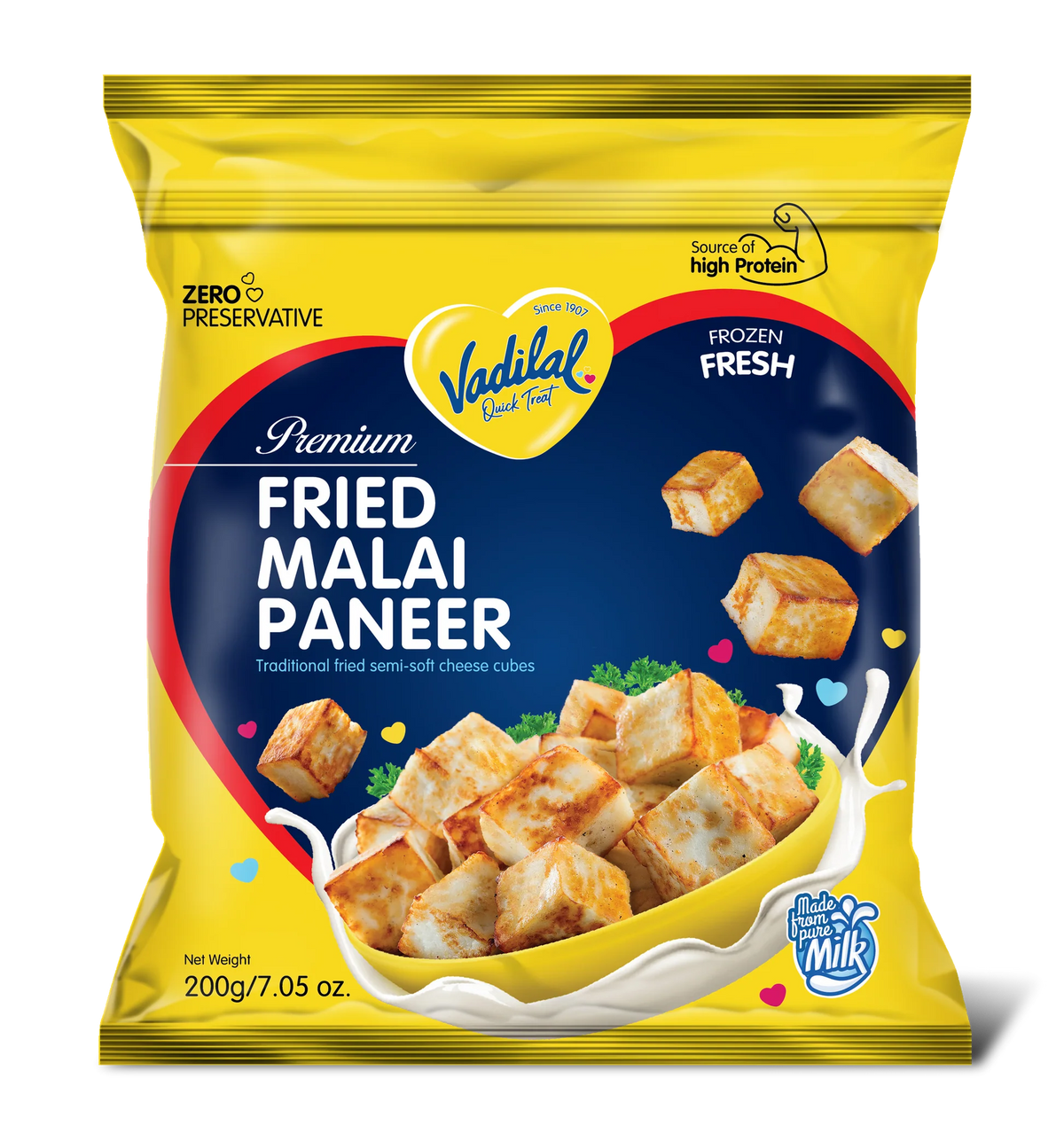 Vadilal Fri Malai Paneer Cube 200g