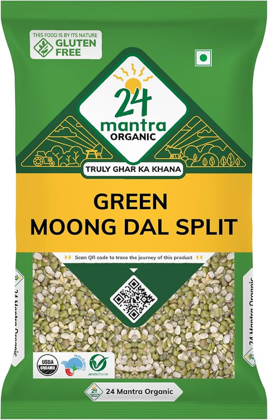 24mantra Org Grn Moong Dal 4lb