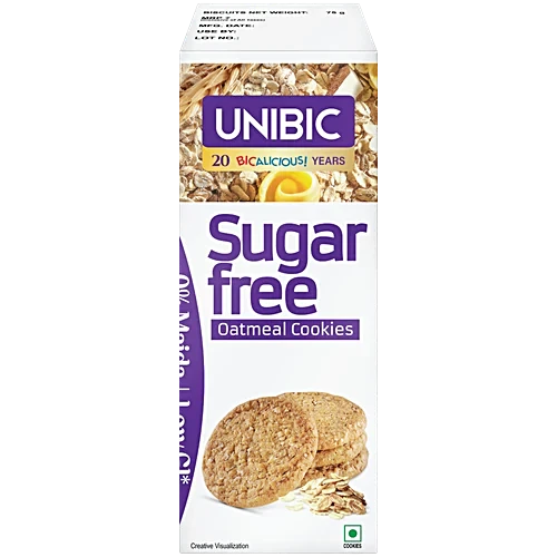 Unibis Sf Oat Meal Cookie 75g