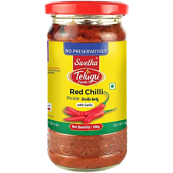 Telugu Foods Red Chilli Pickle 300g