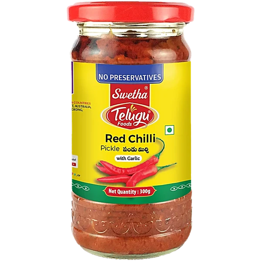 Telugu Foods Red Chilli Pickle 300g