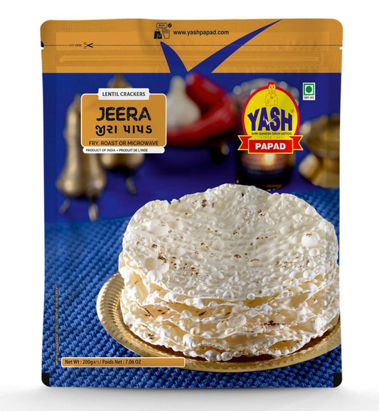 Yash Jeera Mari Papad 200g