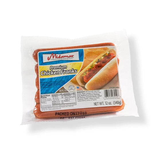 Midamar Chkn Frnks 340g