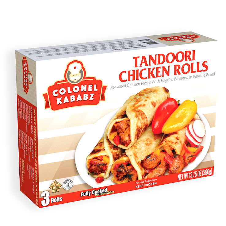 Colonel Kabab Tandoori Chicken Roll 3pc
