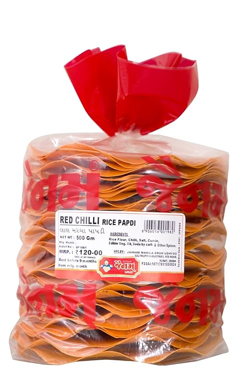 JNM RED CHILLI PAPAD 500G