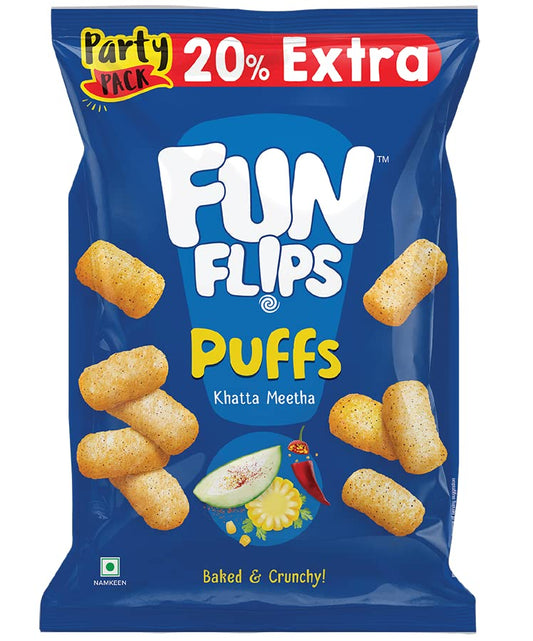 Funflips Puff Khatta Meeta 60g