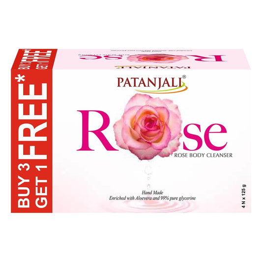 Patanjali Rose Soap 4pck