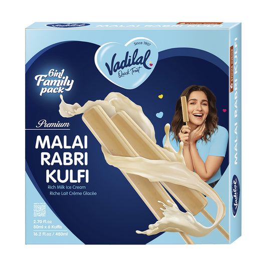 Vadilal Rabri Kulfi 6 In 1 480ml