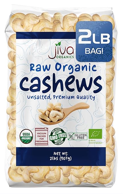 Jiva Org Raw Cashews 2lb