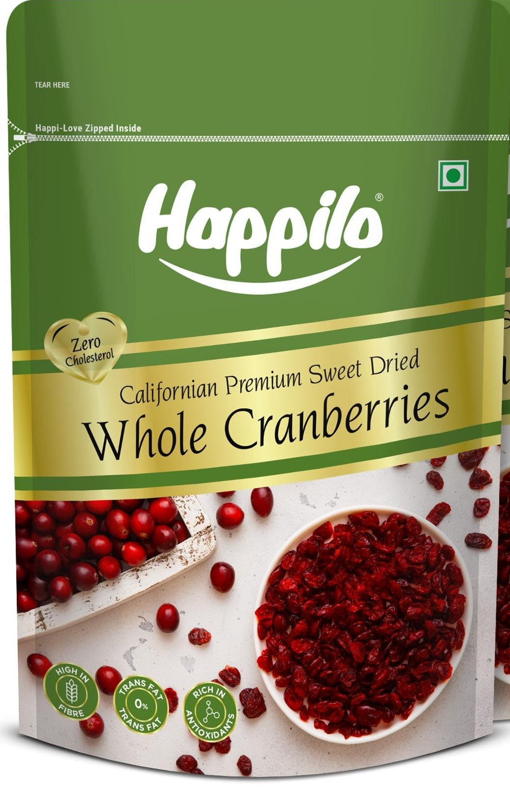 HPL WHOLE CRANBERRIES 200G