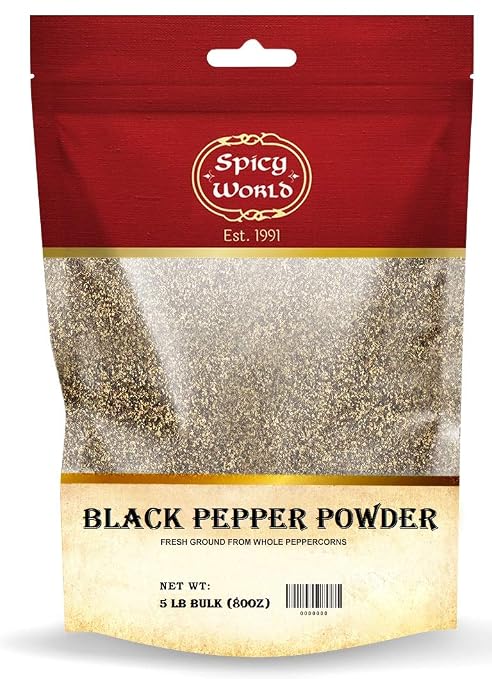Spicy World Black Pepper Coarse 5lb