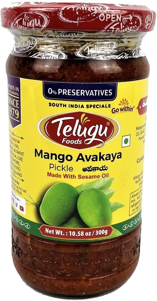 Telugu Foods Mango Avakaya Pickle 300g