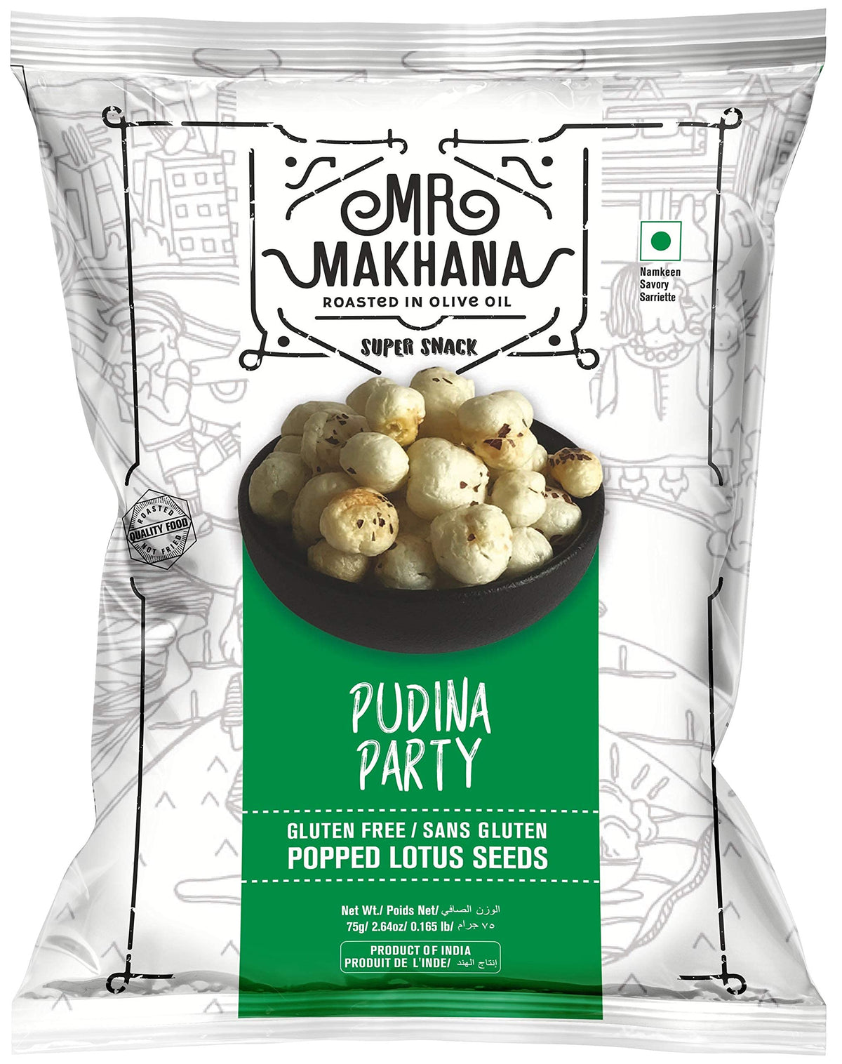 Mother's Recipe Makhana Pudina Party 75g