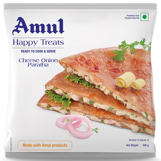 Amul Cheese Onion Paratha 4pc