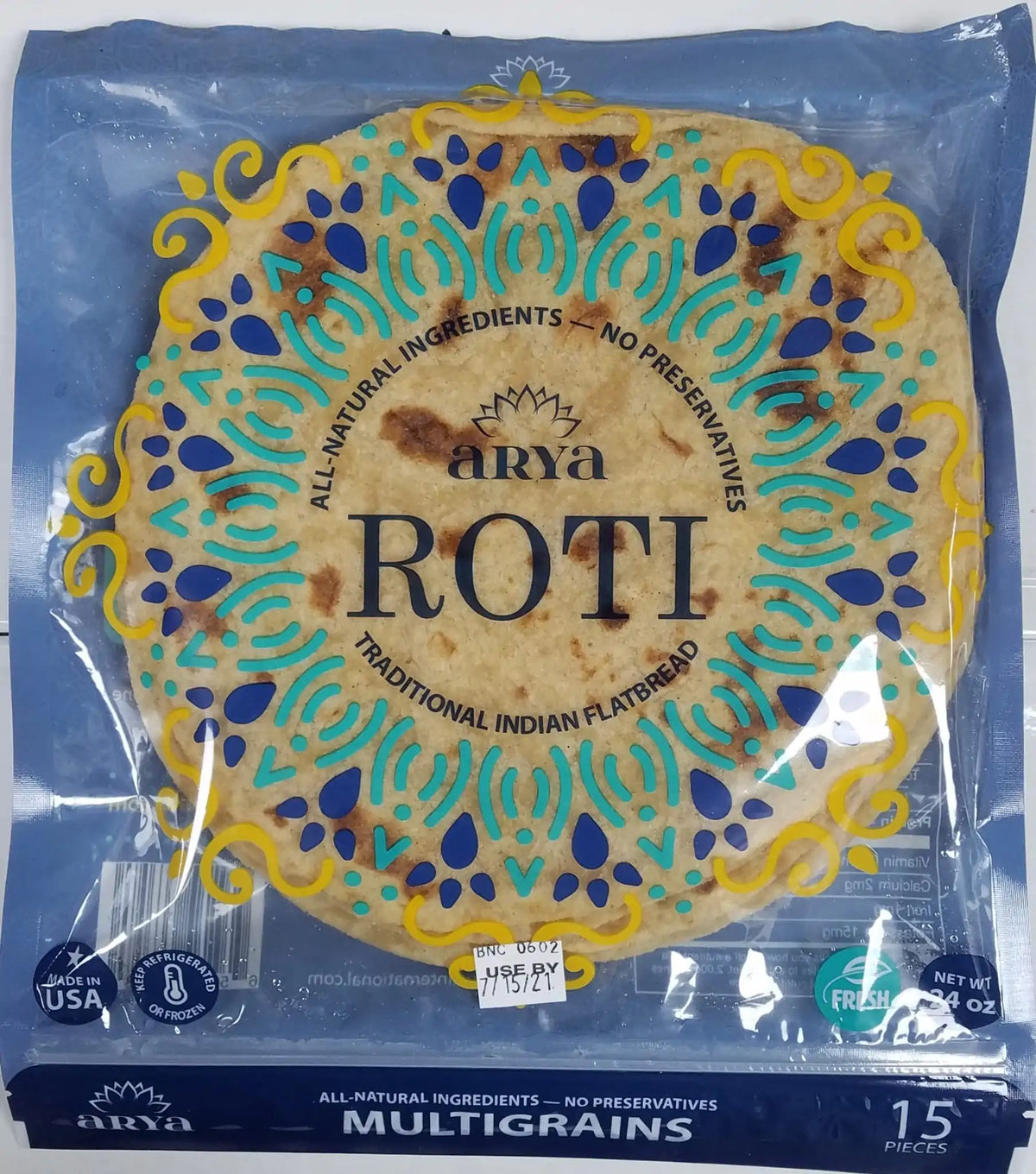 Arya Multigrains Roti 15pc