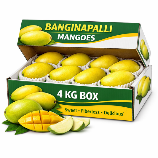 Banginapalli Mangoes – 4 KG Box