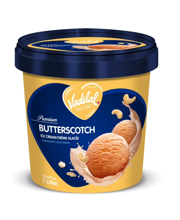 Vadilal Butterscotch Icecream 1l