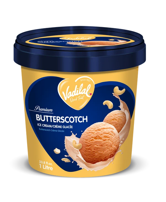 Vadilal Butterscotch Icecream 1l