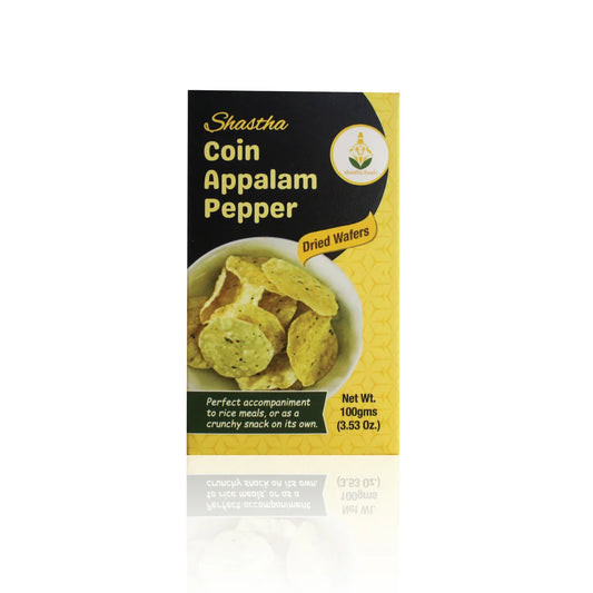Shasta Foods Coin Appalam Pepper 100g