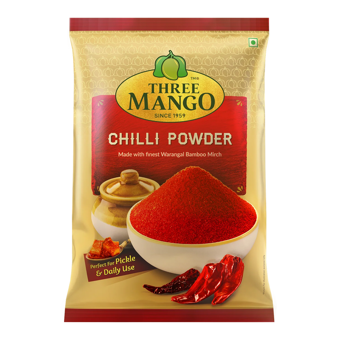 Three Mango Chilli Pwdr 500g