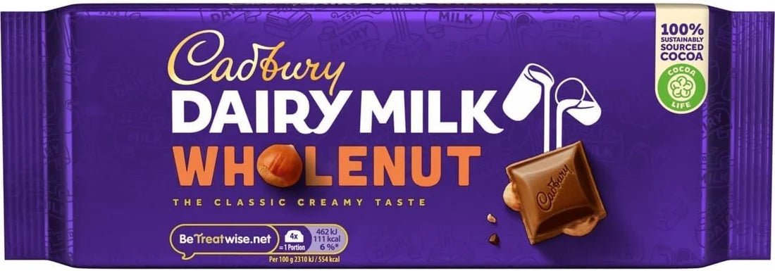 Cad Dairymilk Wholenut 180g