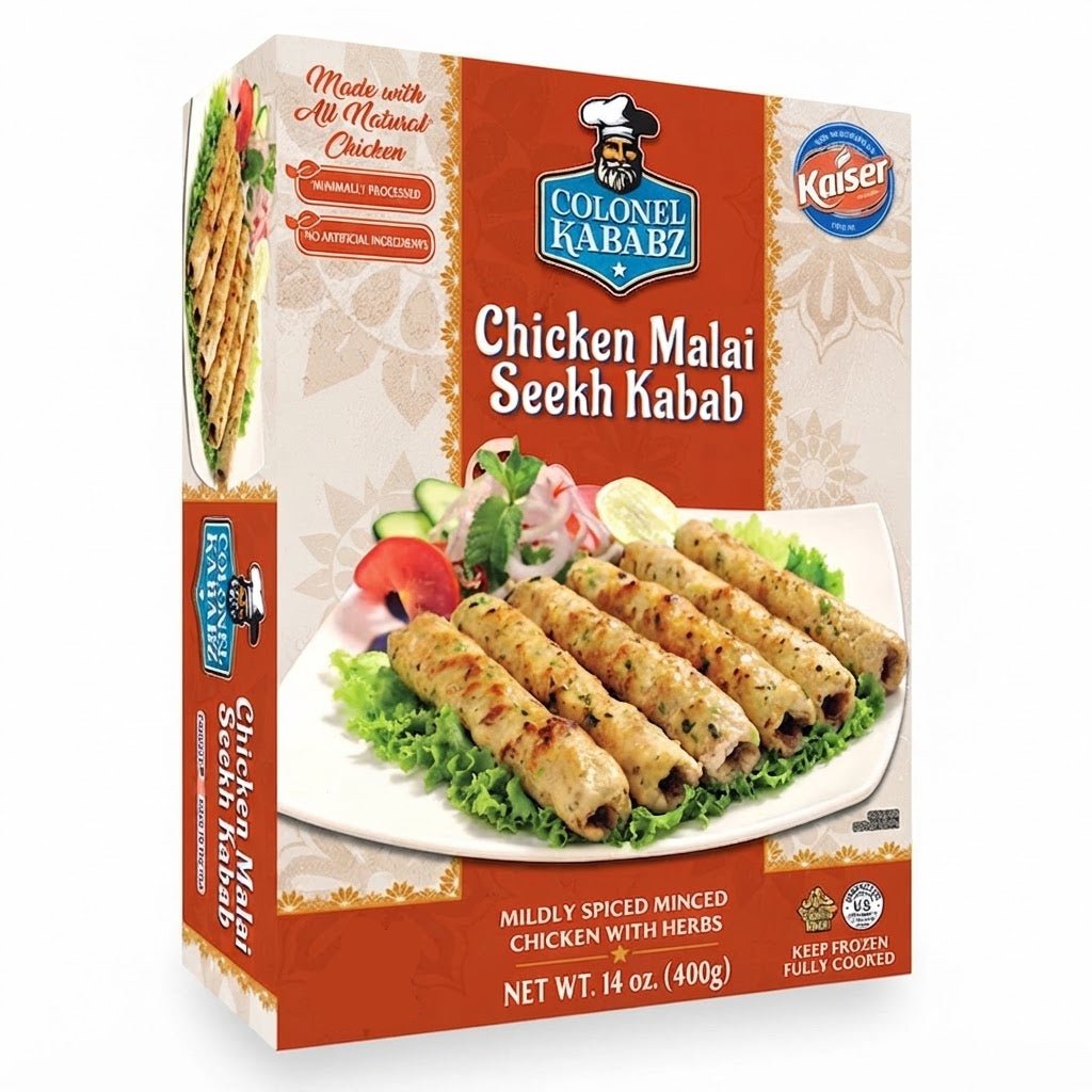 Colonel Kabab Chikn Malai Seekh Kabab 12p