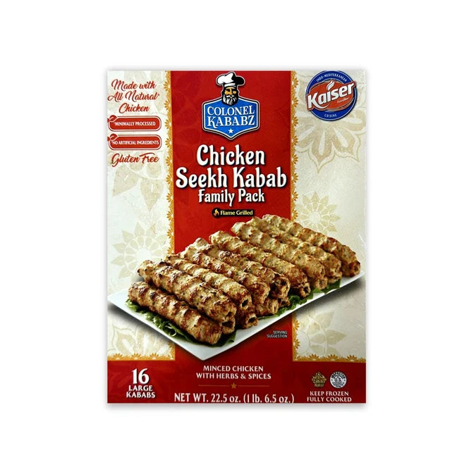 Colonel Kabab Chkn Seekh Kabab Fp 16pck
