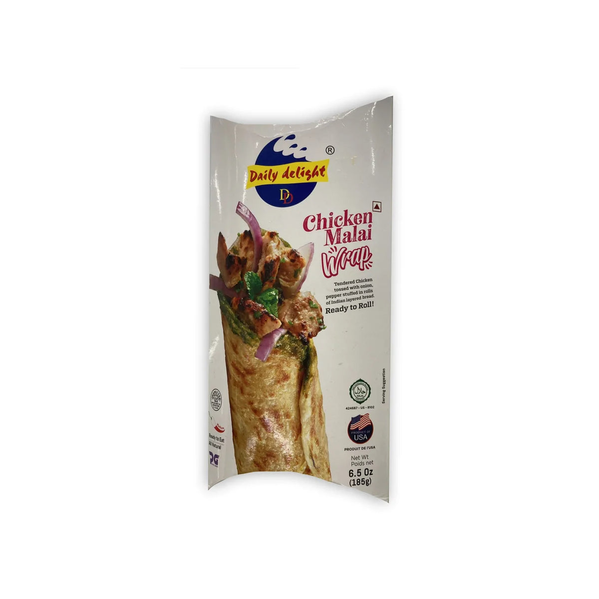 Daily Delight Chicken Malai Wrap 185g