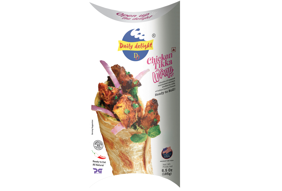 Daily Delight Chicken Tikka Wrap 185g