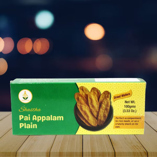 Shasta Foods Pai Appalam Plain 100g