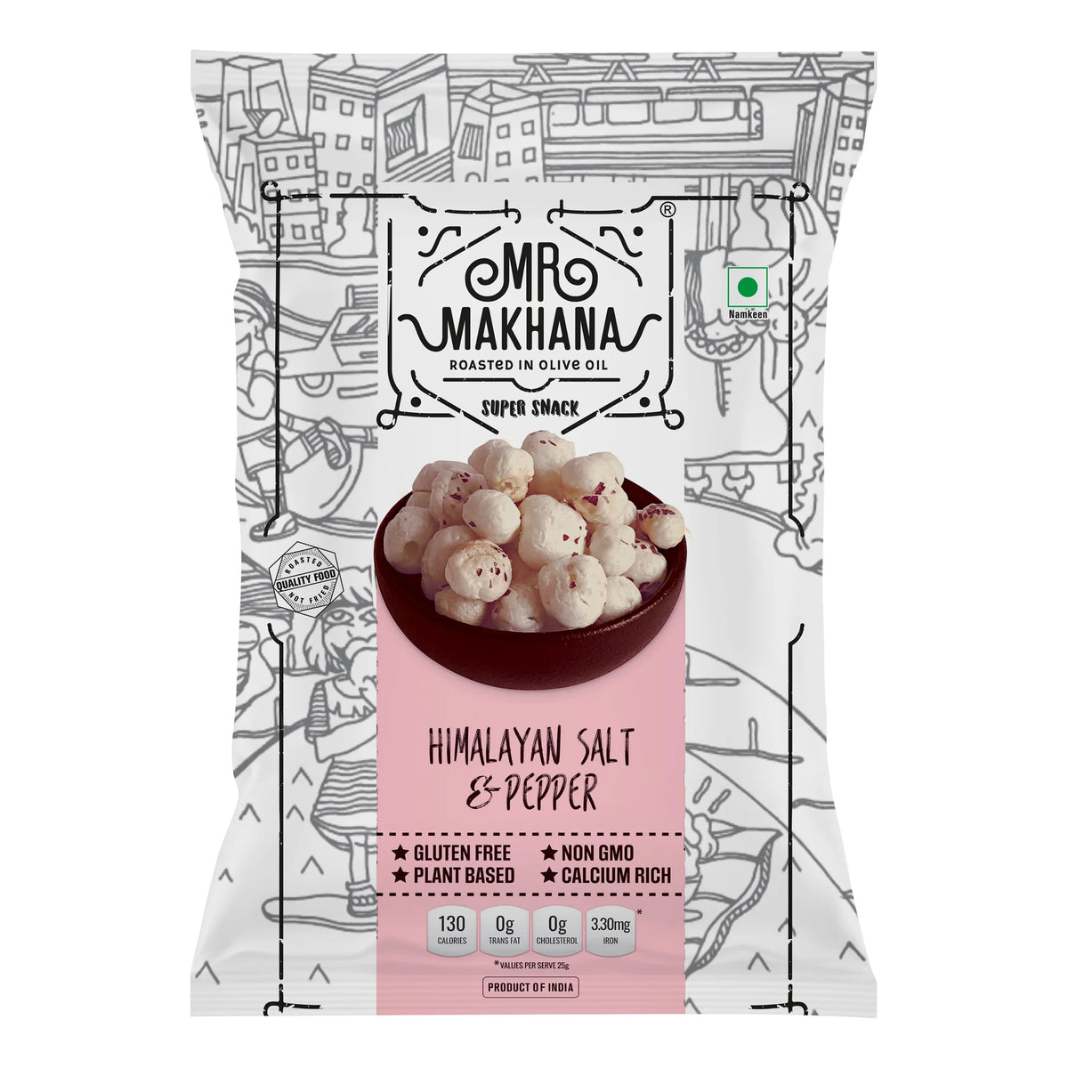 Mother's Recipe Makhana Him Salt&pepper 75g