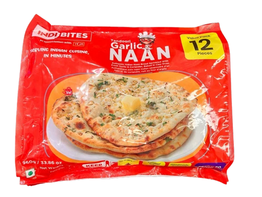 IB TANDOORI GARLIC NAAN 12PC