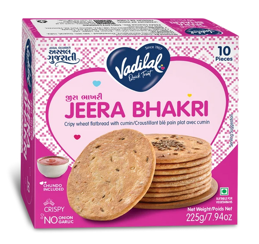 Vadilal Jeera Bhakri 225gm