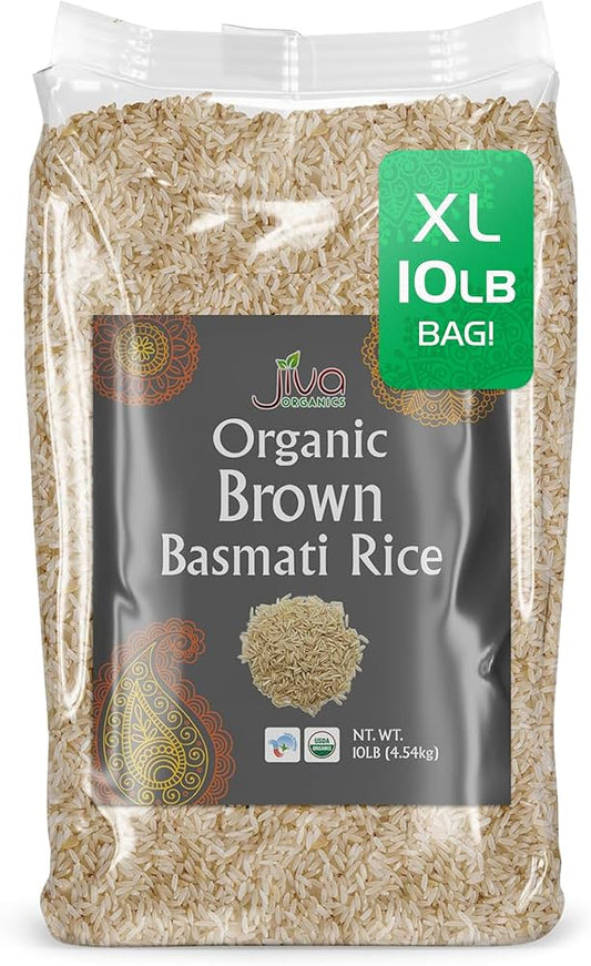 Jiva Org Brwn Basmati Rice 10l