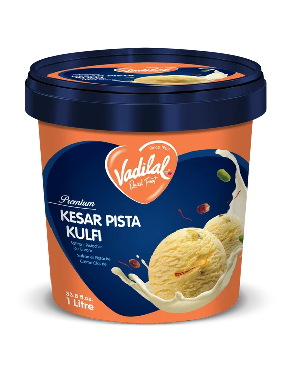 Vadilal Keasr Pista Icecream 1l