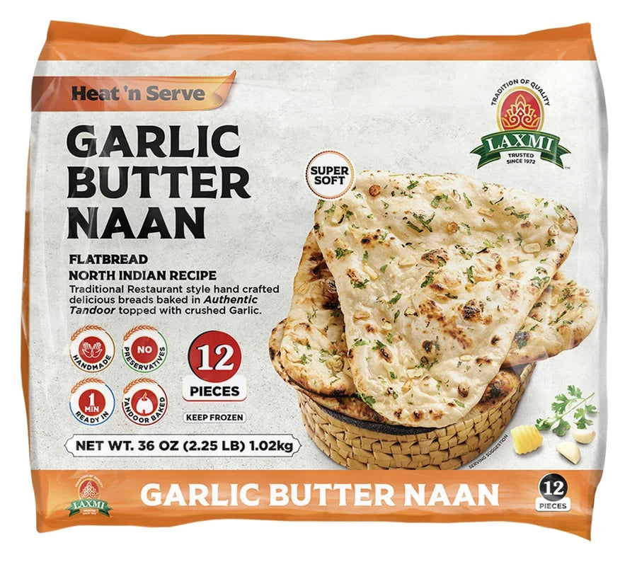 Laxmi Garlic Butter Naan 12p
