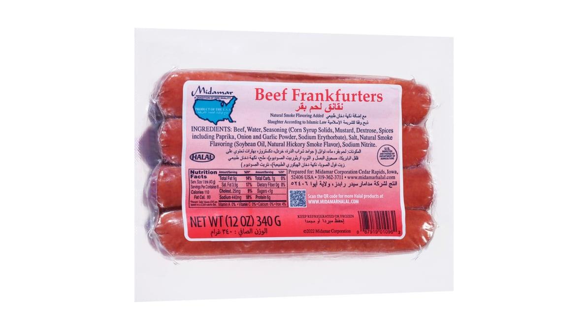 Midamar Beef Frankfurters 340g