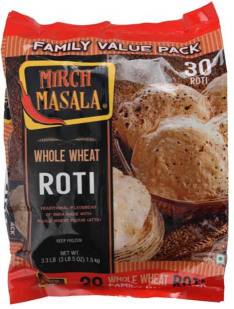 Mirch Masala Whole Wheat Roti 30pck
