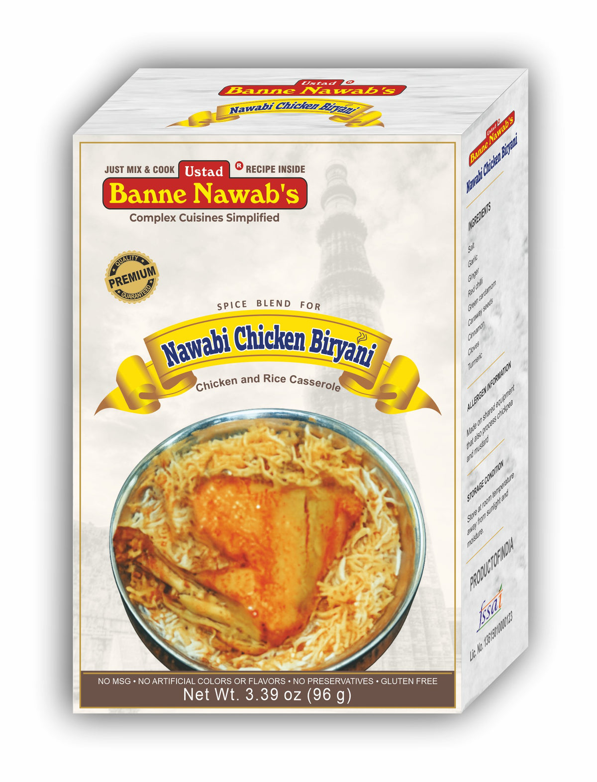 Banne Nawabs Nawabi Chicken Biryani 96g