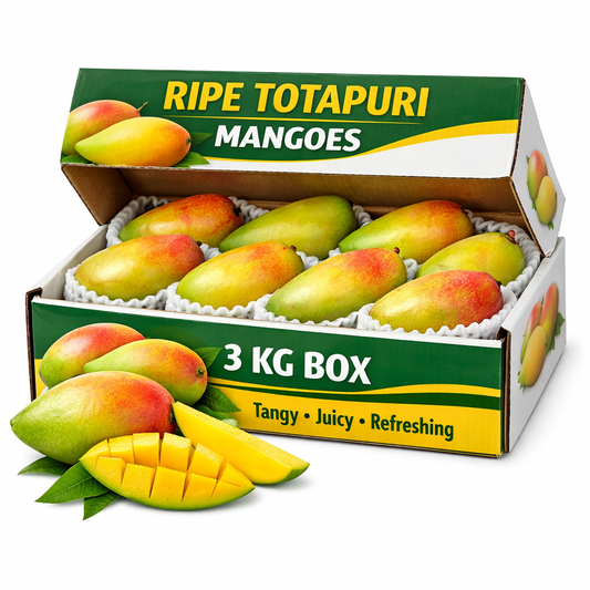 Ripe Totapuri Mangoes – 3 KG Box