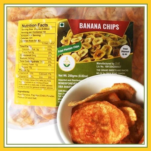 Grand Sw Nr Banana Chips 250g