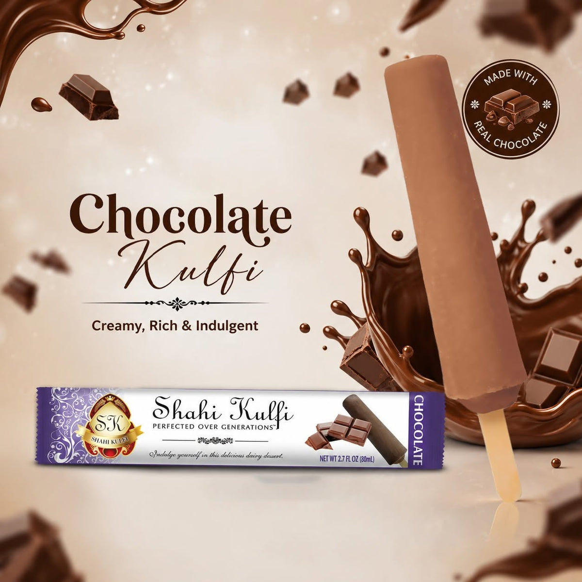 Shahi Chocolate Kulfi 80 Ml