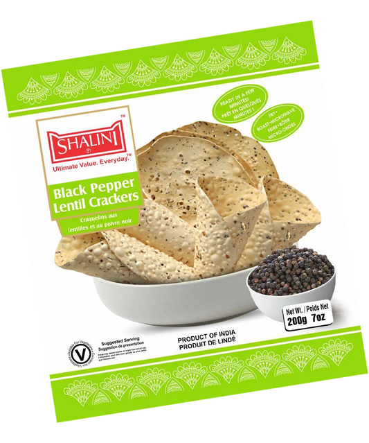 Shalini Pepper Crackers 200g